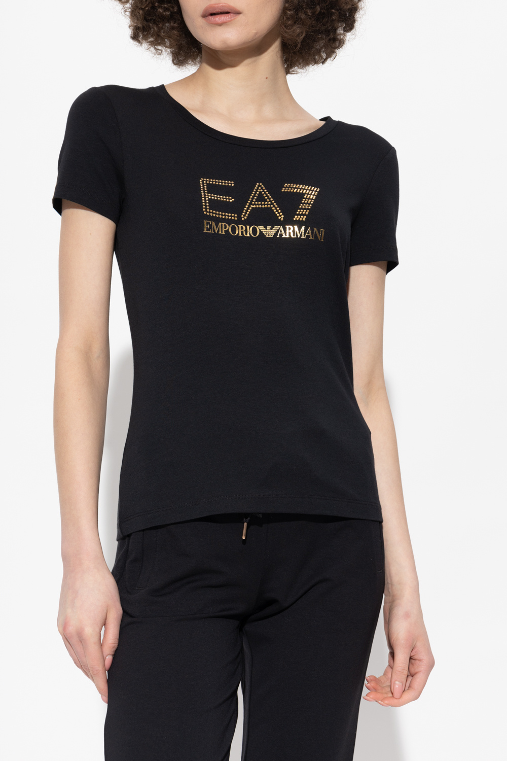 EA7 Emporio Armani T shirt with logo Women s Clothing Vitkac